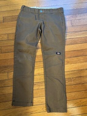 Dickies Men's Dark Brown Work Chinos